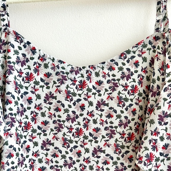 Don’t Ask Why Floral Print Cold Shoulder Flowy Women's Top, One Size - Picture 14 of 16